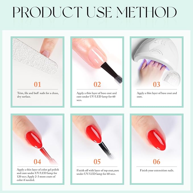 Double Rhythm Gel Polish 15ML Jelly Sheer Pastel Light Milky Color Pearl White Bottle 1 PC 0.5 OZ Full Size Nail Art Salon at Home (Orange-D1394)