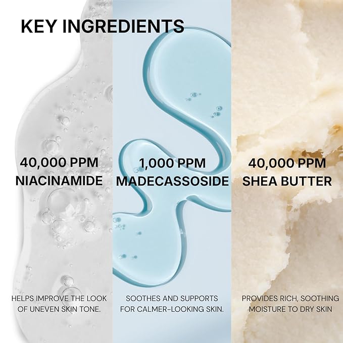 Niacinamide 4% Brightening Cream for Dark Spots & Uneven Tone, Fragrance-Free Daily Face Moisturizer for Sensitive Skin, Korean Skincare (50ml / 1.7 fl. oz.)