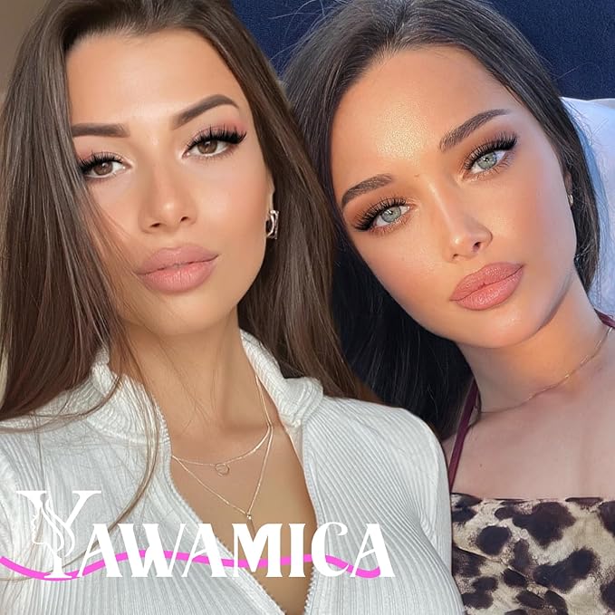 Yawamica Lash Clusters Fluffier Cat Eye Lashes Clusters Wispy Cluster Eyelash Extensions 7-18mm Individual Lashes 2 Styles Cluster Lashes D Curly Eyelash Clusters DIY Lash Extension by Self at Home