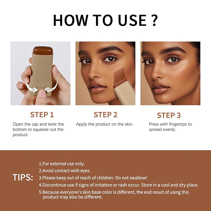 Beauty Balm Serum Boosted Skin Tint Stick – Face Tint Balm Foundation with Serum Benefits, Buildable Hydrating Coverage, Moisturizing Concealer Stick for Glowing Skin & Flawless Finish (4#, 1)