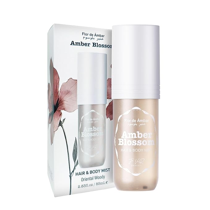 JA VEIR Body & Hair Fragrance Mist Original Perfumed Vanilla Spray for Women (Amber Blossom)