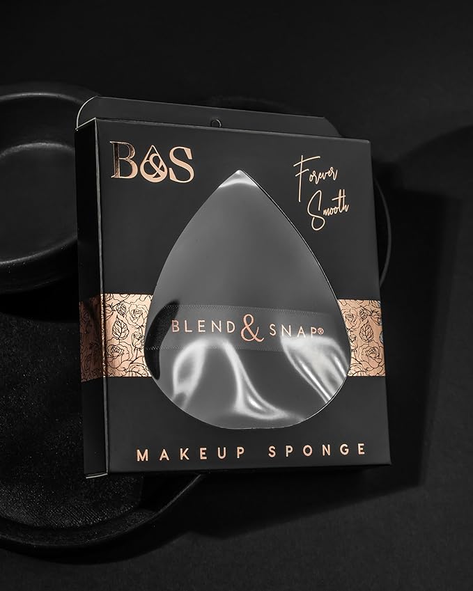 BLEND & SNAP Large Velour Triangle Makeup Puff for Smooth & Flawless Coverage – Blotting Sponge for Foundation & Concealer / Powder Press Pad – Precision Tip for Easy Application – Makeup Artist