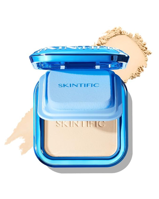 Ultra Cover Powder Foundation, Full Coverage Matte Finish, One-Swipe Flawless Pressed Powder with Oil Control, Lightweight & Long-Lasting, Pore-Blurring for Oily Skin (00 Porcelain)