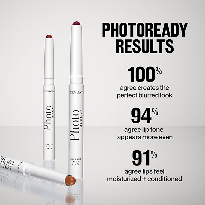 REVLON PhotoReady Blur Liner, Soft Matte Lip Makeup to Overline for Instant Natural, Fuller-Looking Lips, 006 Vapor, 0.05 oz