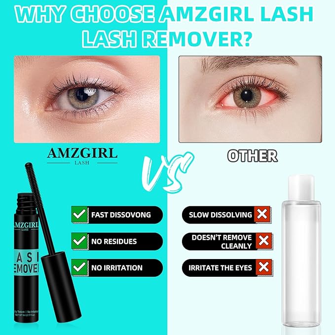Eyelash Extension Remover,Lash Cluster Remover For Lash Extensions,Individual Lashes Remover Non Irritating,Diy Eyelashes Clusters Glue Remover Oil,Eye Cleanser For Removal Diy Lash Extensions（5ml）