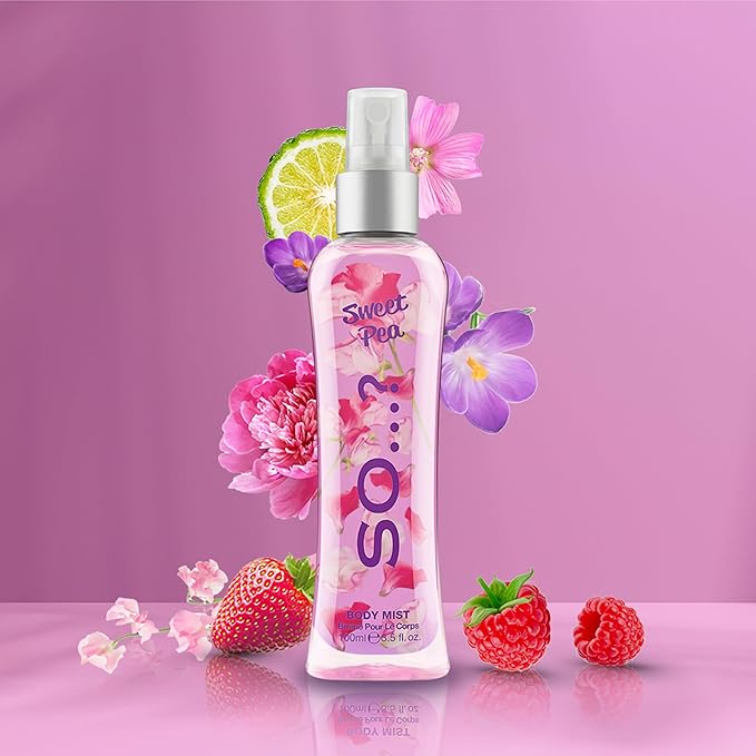 Sweet Pea Body Mist by So…? for Women - 3.5 oz Body Mist - Pack of 2