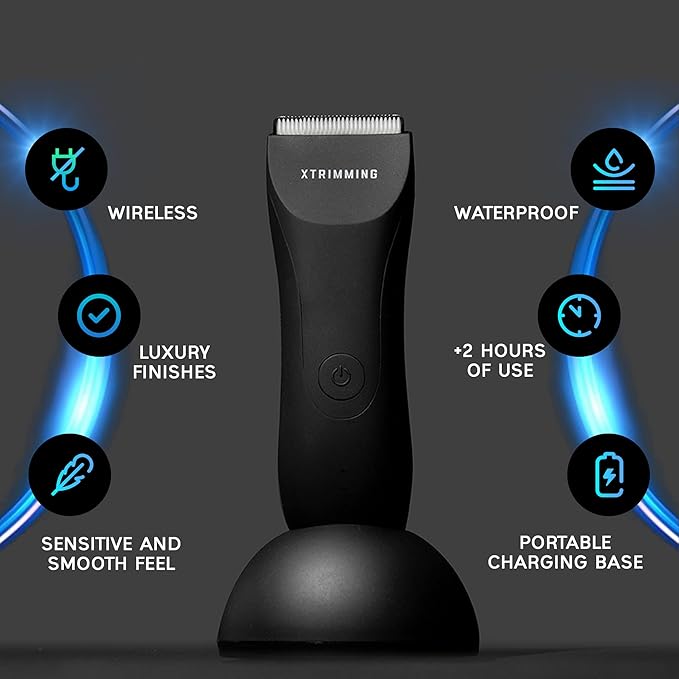 geegvv Body Hair Trimmer for Men, Body Shavers for Men, Mens Body Shaver, Mens Body Trimmer, Body and Balls Shaver, Personal Groomer for Men, Mens Shavers for Private Area