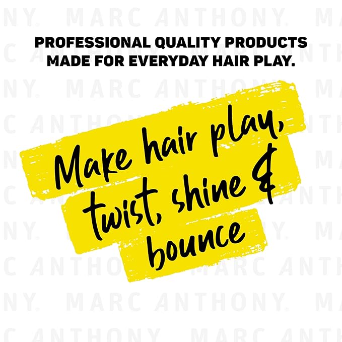 Marc Anthony Leave-In Conditioner, Strictly Curls - Shea Butter, Vitamin E & Avocado Oil Softens & Defines Coarse Curls - Sulfate-Free Anti-Frizz Styling Product For Curly, & Wavy Hair (Pack of 2)