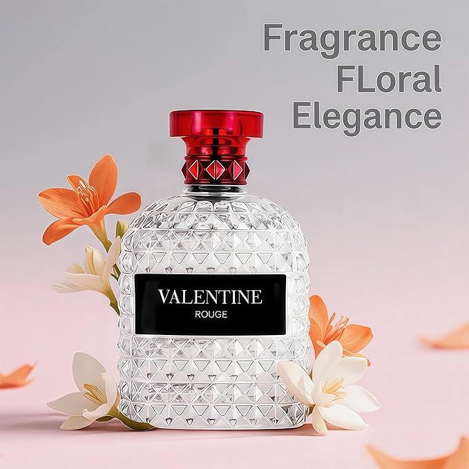 A CENTER Valiant Rouge Perfume for Women, Floral Notes Eau de Parfum Spray Casual Daily Cologne 3.4 Fluid Ounce/100Ml Women Fragrance Daytime & Casual Use, for all Skin Types