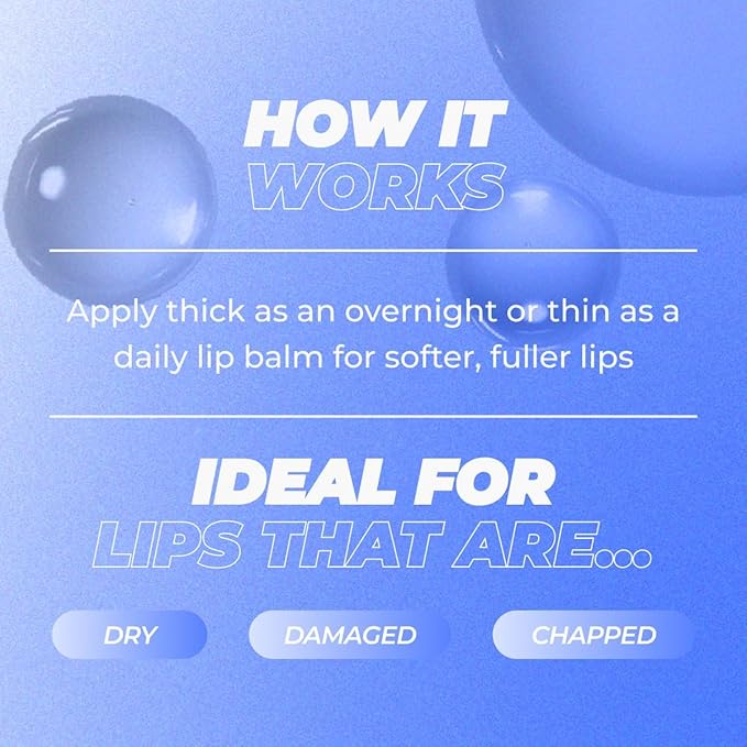 Vitamasques Lip Butter Balm Strawberry, Korean Lip Balm - Peptide Lip Treatment - Lip Balm Hydrating - Light Tinted Lip balm - Made in Korea - 0.33 fl.oz