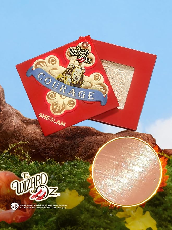 SHEGLAM Medal of Courage Highlighter The Wizard of OZ Highlighter Palette High Glossy and Natural Glow Highlighter Makeup
