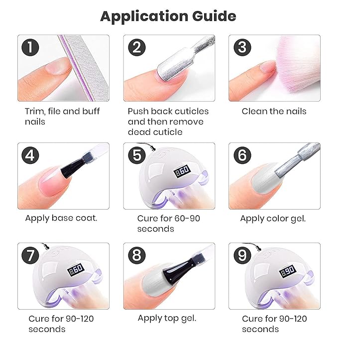 RARJSM Pearl Gel Nail Polish,Purple Pearlescent Gelpolish,Shell Glitter Red Shimmer Iridescent Mermaid Nail Gel Polish Soak Off LED UV Curing Requires Swirl Thread Effect DIY Manicure Use 7.5ML