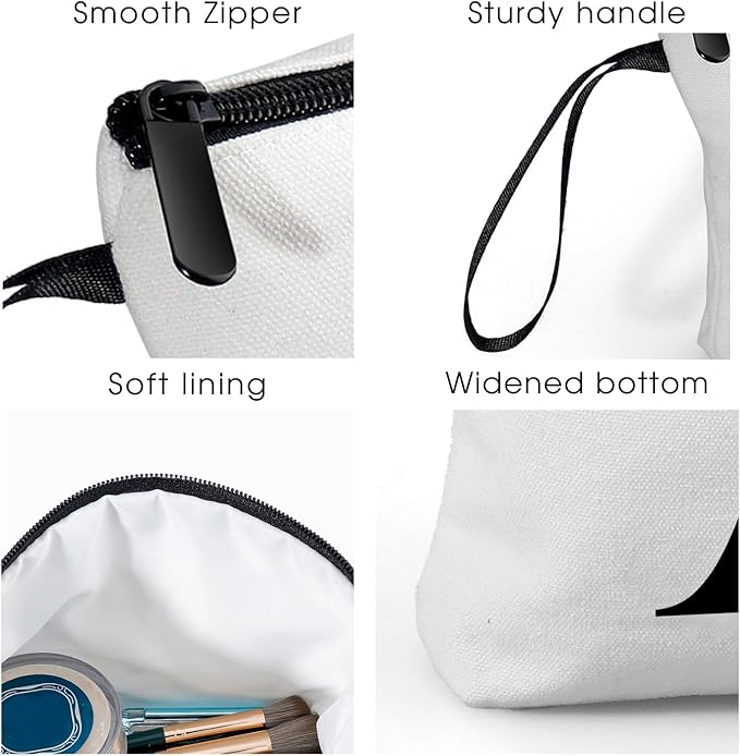 Birthday Friendship Womens Bridesmaid Proposal Personalized Gifts for Friend Sister Teacher Coworkers Bride Travel Makeup Cosmetic Bag with Mirror Valentines Mothers Day Christmas Graduation J