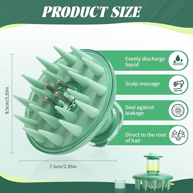 BEAUTLOHAS. Scalp Massager Applicator Comb Silicone Hair Oil & Serum Brush for Even Distribution – No Mess, Easy-to-Use Scalp Treatment Tool for All Hair Types