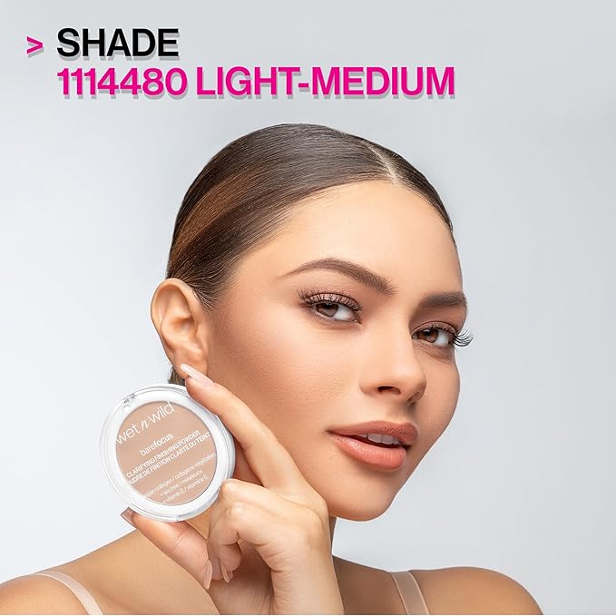 wet n wild Bare Focus Clarifying Finishing Powder | Matte | Pressed Setting Powder Translucent (Pack of 2)