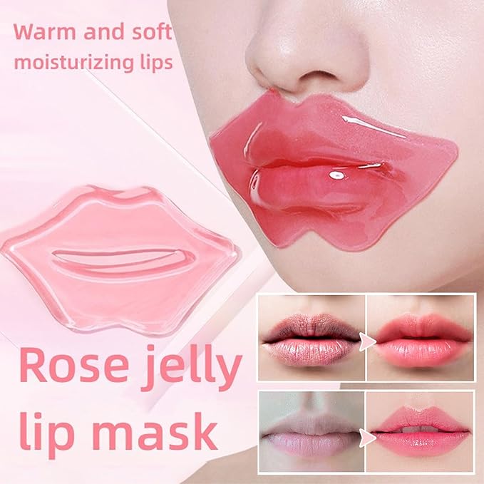 Miniling 30 Pairs 24K Gold Eye Masks & Lip Masks, Crystal Collagen Under Eye Patches for Puffy Eyes, Lip Mask Skincare, Small Gifts for Women,Valentines Day Gifts, Galentines Gifts, Bulk Gifts