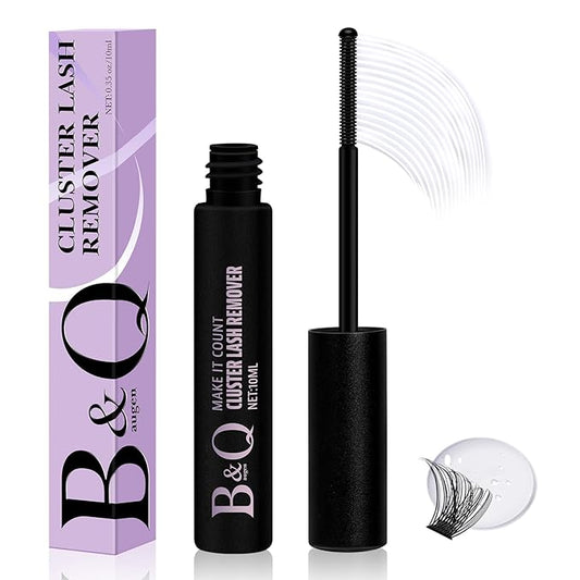 B&Qaugen B&Q Lash Remover for Lash Clusters 10 ML Lash Cluster Remover Cluster Lash Remover Cluster Lash Bond Remover Lash Adhesive Remover Lash Glue Remover Lash Bond and Seal Remover（Remover-10ML）