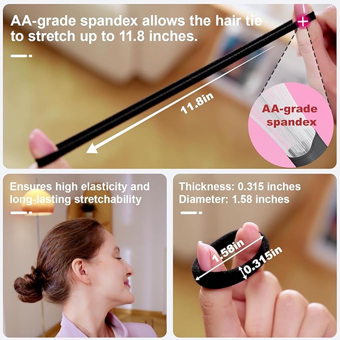 120pc Hair Ties,Elastic Hair Bands for Thick, Curly, and Fine Hair, Soft & Durable, No Pulling, Perfect for Daily Use & Gift, Ideal for Women & Girls（Yellow brown）