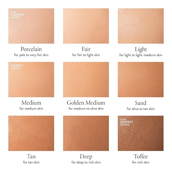 LAURA GELLER NEW YORK Baked Double Take Powder Foundation - Tan - Buildable Medium to Full Coverage - Matte Finish