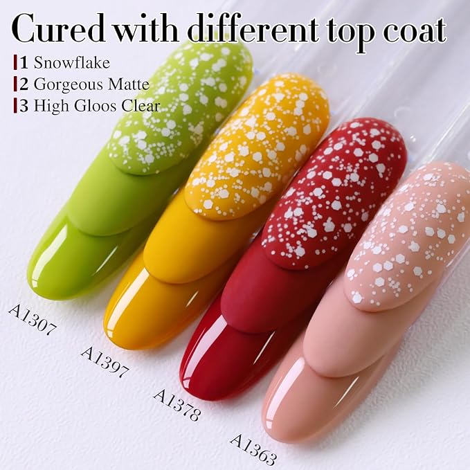 Double Rhythm Gel Polish 15ML Jelly Sheer Pastel Light Milky Color Pearl White Bottle 1 PC 0.5 OZ Full Size Nail Art Salon at Home (Dark Red-D1378)