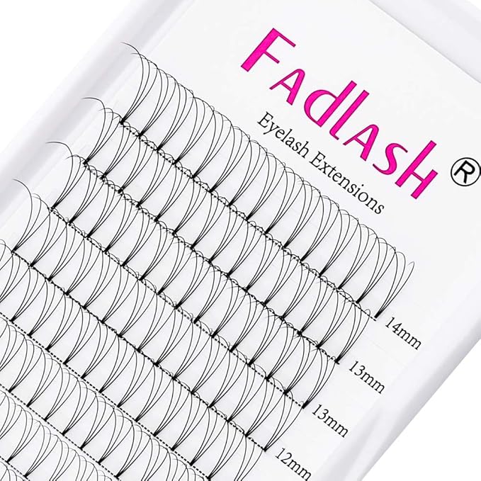 Volume Lash Extensions 3D to 20D Premade Fans Eyelash Extensions Pointy Base Premade Lash Extensions Fans 0.05 0.07 0.10 8-20mm Available Premade Lash Fans Thin Base (3D-0.10-D, 8-14)