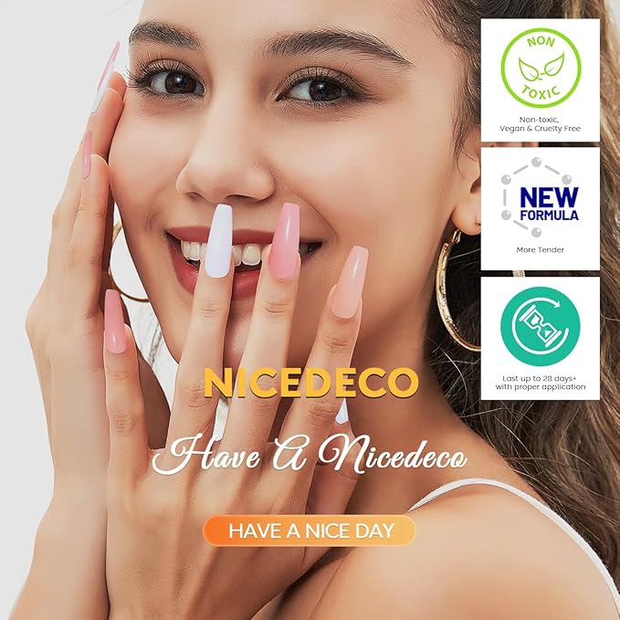 Nicedeco Hema Free Builder Nail Gel Polish 15ML - Cruelty Free Vegan 8 in 1 Builder Gel Strengthener Extension