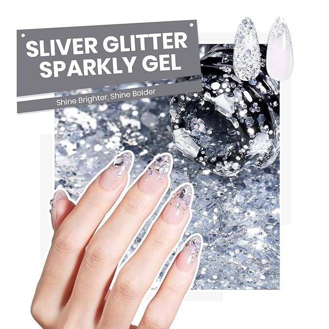 Beetles Gel Nail Polish Set - Transcendent Allure 60 Colors Winter Gel Polish Kit Orange Burgundy Red Green Brown Blue White Black Purple Glitter with Base Top Coat UV LED Needed DIY Gifts for Women