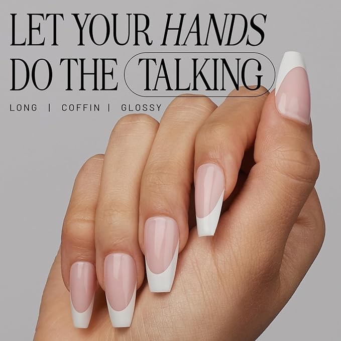 Lilac St - Press on Nails, ITGRL (30 Nails, 15 Sizes) - Long, Coffin, Glossy, Opaque - Brush-On Nail Glue, Nail File, Cuticle Stick, Prep Pad - Cruelty Free, Vegan, Women Founded