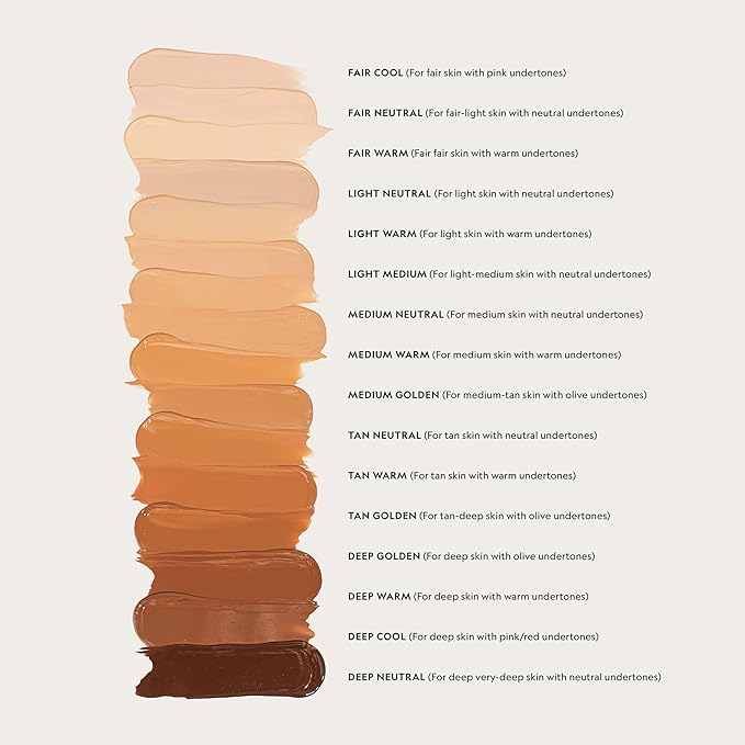 YENSA Skin on Skin BC Foundation Makeup - CC, BB Cream & Full Coverage Foundation-In-One - Buildable, Radiant Finish with SPF 40, Hyaluronic Acid, Peptides & 8 SuperBlacks - Light Medium (1 oz)