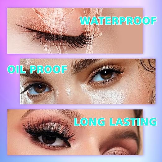 UV Eyelash Glue UV Glue 5ml DIY Lash Extensions 1 Sec Light Curing Fast-Drying 7-8 Weeks Long Lasting Waterproof Professional Use Only (Blue)