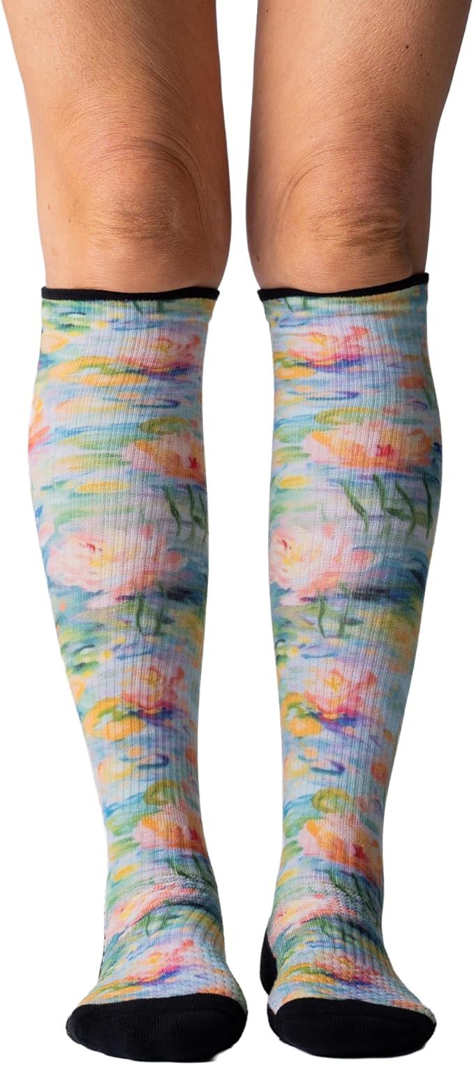 Viasox Compression Socks for Women and Men, Knee High Socks 12-15 mmhg Circulation Support for Flight, Travel, Daily