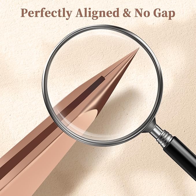 Velodios Pointed Tweezers for Women Facial Hair, Sharp & Precision Stainless Steel Tweezer for Eyebrows, Facial Hair and Fine Hairs Removal (Rose Gold)
