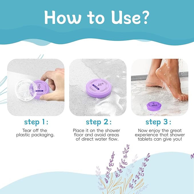 CalmNFiz 6 Pack Shower Steamers Aromatherapy, Stocking Stuffers for Women Men, Birthday Gifts for Her, Christmas White Elephant Gifts for Mom Adults Teen, Relaxation Self Care Natural Essential Oil