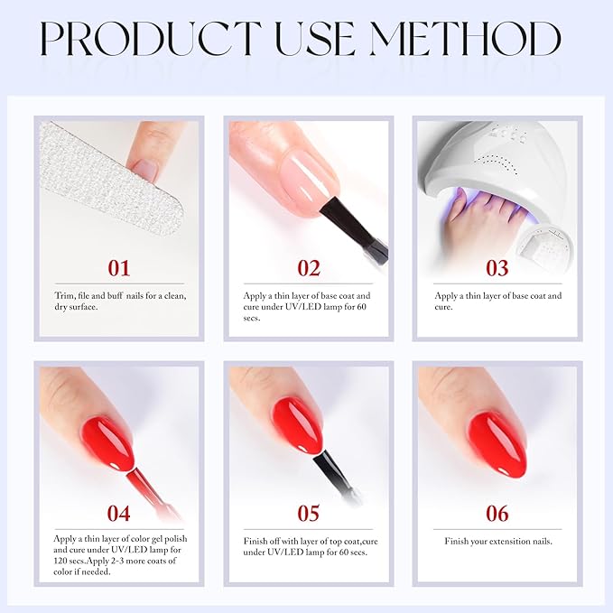 Double Rhythm 15ML Gel Polish Pure Sheer Same Color Same Bottle Soak Off Gel Polish Art Manicure Salon DIY at Home for Women (Wine Red-A1456)