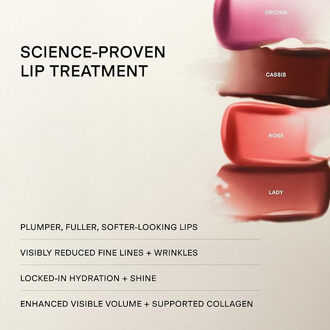 U Beauty The PLASMA Tinted Lip Compound - Anti-Aging & Anti-Wrinkle Lip Gloss, Hyaluronic Acid, Shea Butter & Peptides for Hydration & Plumping, Orchid - 15 mL