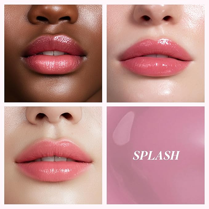 INGA Water Glow Lip Tint | Hydrating, Glossy Korean Lip Tint with Sheer Color & Glass-Like Shine | Long-Lasting, Non-Sticky Korean Lip Stain (SPLASH)