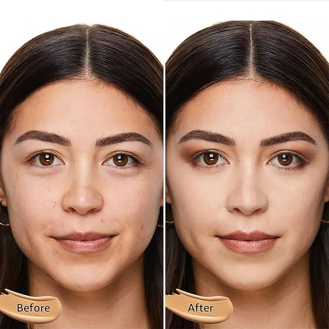 Mushroom Head Air Cushion CC Cream Foundation Full Coverage Moisturizing Oil Control Waterproof Long-Lasting Even Skin Tone Natural Cream Foundation for Mature Skin (Buff Beige)