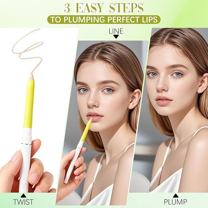 Invisible Extreme Plumping Lip Liner, Invisible Lip Liner Plumper, Suitable for All Skin Tones,1pc