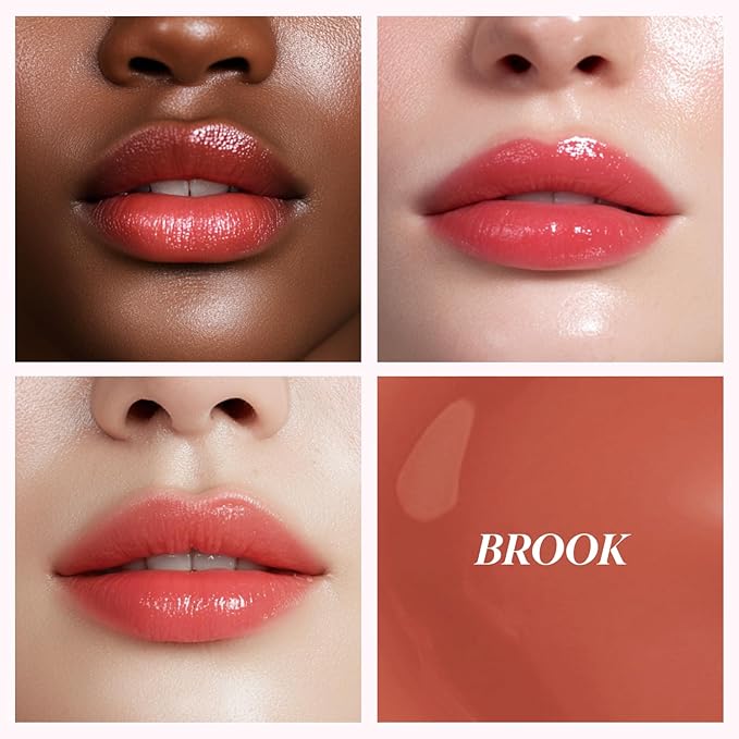 INGA Water Glow Lip Tint | Hydrating, Glossy Korean Lip Tint with Sheer Color & Glass-Like Shine | Long-Lasting, Non-Sticky Korean Lip Stain (BROOK)