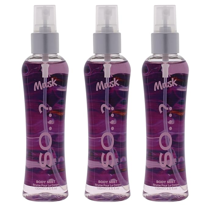 Musk Body Mist by So…? for Women - 3.5 oz Body Mist - Pack of 3