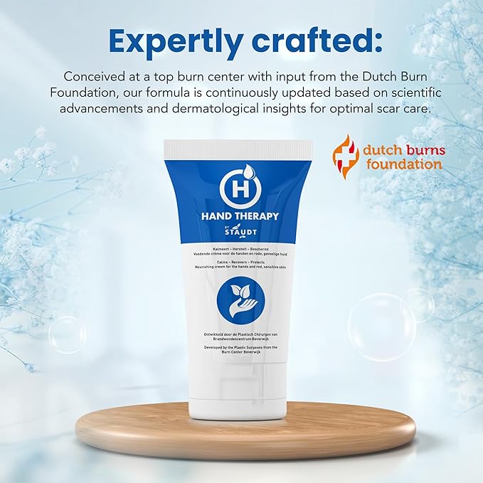 Staudt Hand Therapy Cream - Hydrating & Moisturizing Dry Hands Cream with Shea Butter & Hyaluronic Acid - Hand Moisturizer - Nourishing Hand Lotion - Luxurious Hand Care for Red, Dry & Irritated Hands