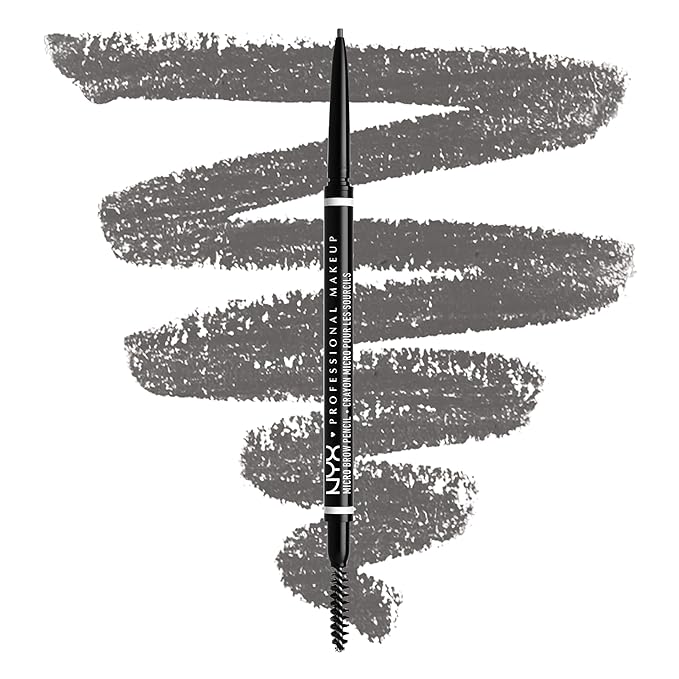 NYX PROFESSIONAL MAKEUP Micro Brow Pencil, Precise Eyebrow Pencil - Grey