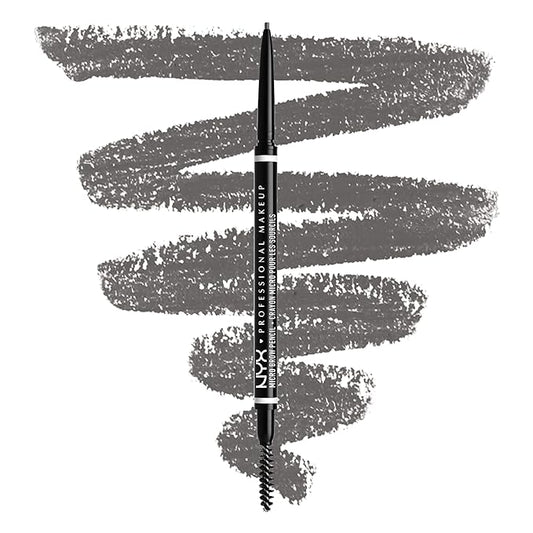 NYX PROFESSIONAL MAKEUP Micro Brow Pencil, Precise Eyebrow Pencil - Grey