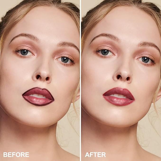 Lip Stain Peel Off - Long Wear Tattoo Lip Liner, Waterproof & Transfer-proof Peel Off Lip Stain with Matte Finish, Lip Tint For All Skin Types (Rose, 1 Count(Pack of 1))
