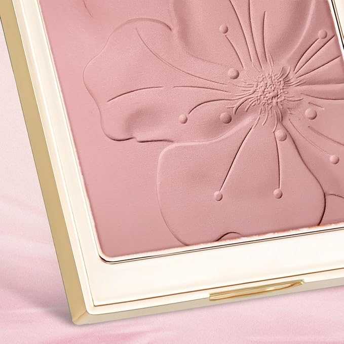 CATKIN Cheek Powder Blush Baked Pink Makeup Blusher Creamy Light Weight Natural Finish 10g (C06 Misty Rain)