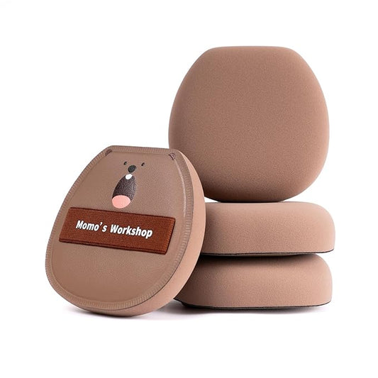 Makeup Sponges,Blender Sponges,Lychee Pattern Leather, Ultra Soft Bouncy Blender for Liquid Foundation, Rubycell, Perfect for Nose Wing & Under Eye,Travel Friendly & Reusable.2PCS