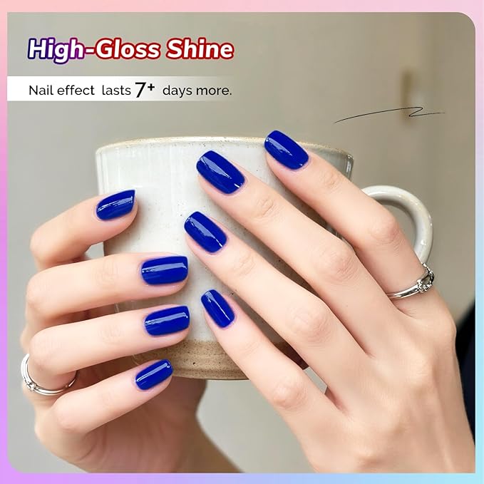 OpenLive 10ml Nail Polish Set 6 Colors Black White Red Deep Blue Dark Green Deep Purple All Seasons Neutral Color Quick Dry Nail Polish Set for Women Salon DIY Nail Art
