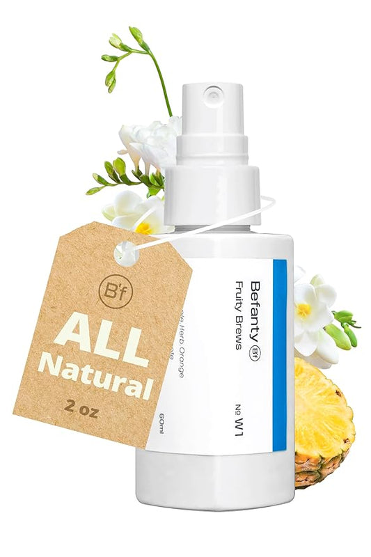 Befanty Natural Spray Deodorant for Women & Men, Aluminum-Free, 24 Hours Odor Protection, Long-Lasting Fragrance Body Mist, Travel Size, Suitable for Sensitive Skin – Fruity Brews, 2.0 fl oz