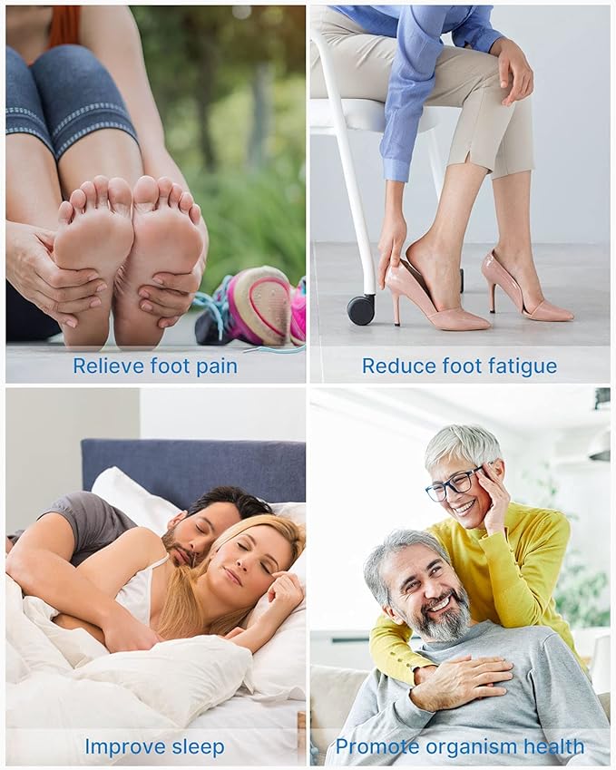 RENPHO Foot Massager Machine with Heat [2026 Upgraded], Shiatsu Foot Massager for Plantar Fasciitis, Cordless Control, FSA Eligible HSA Store Eligible, Up to Size 14, WH