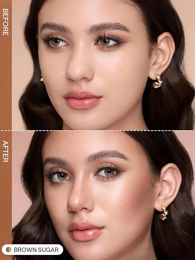 SHEGLAM 2-in-1 Contour & Highlight Stick Cream Waterproof Contour Stick-Brown Sugar